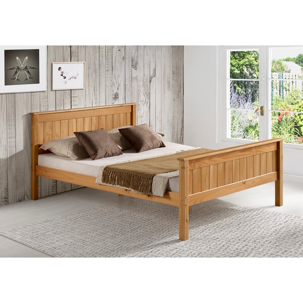 Harmony Full Wood Platform Bed, Cinnamon